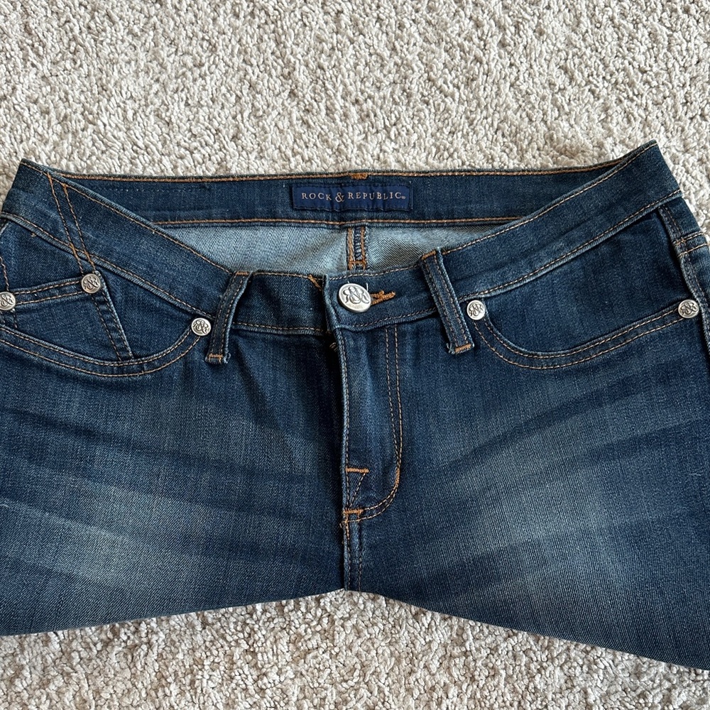 Rock & Republic Dark Blue High Rise Jeans